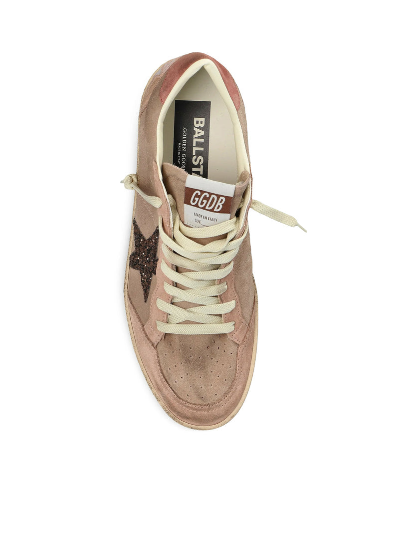 Golden Goose Deluxe Brand Women Ball Star Glitter-Patch Sneakers
