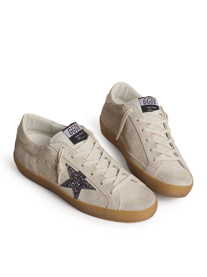 Golden Goose Deluxe Brand Women Women`S Super-Star In Suede With Glitter Star