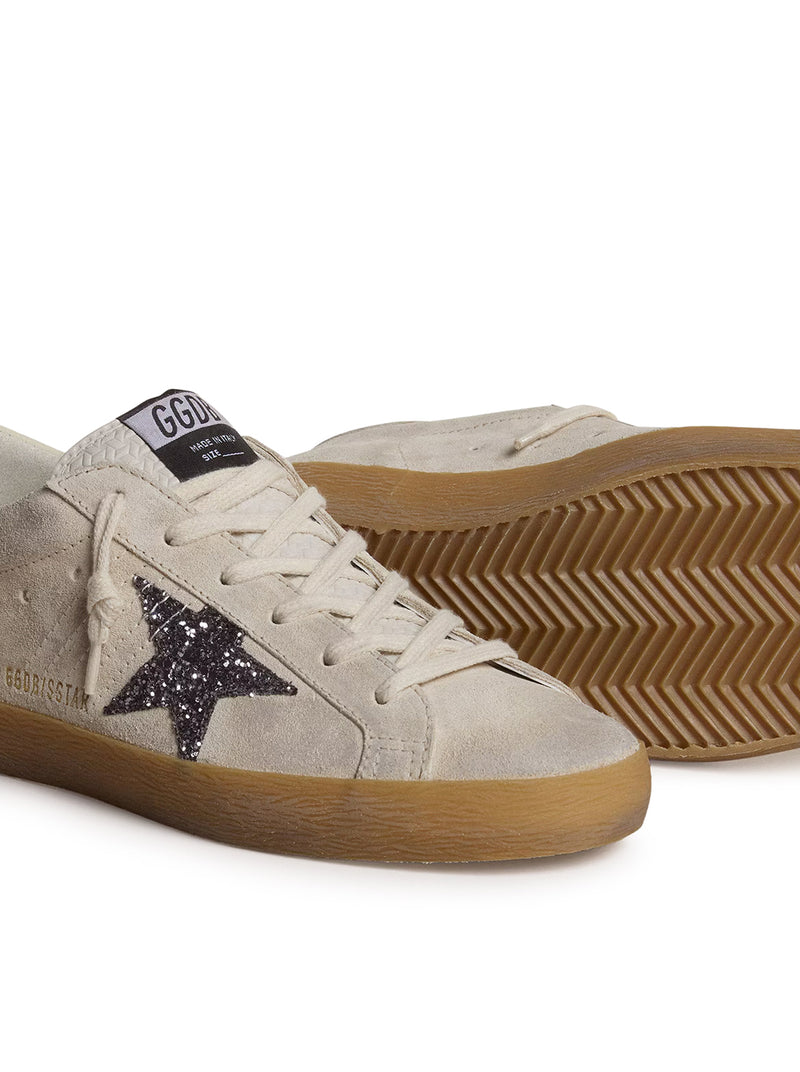 Golden Goose Deluxe Brand Women Women`S Super-Star In Suede With Glitter Star