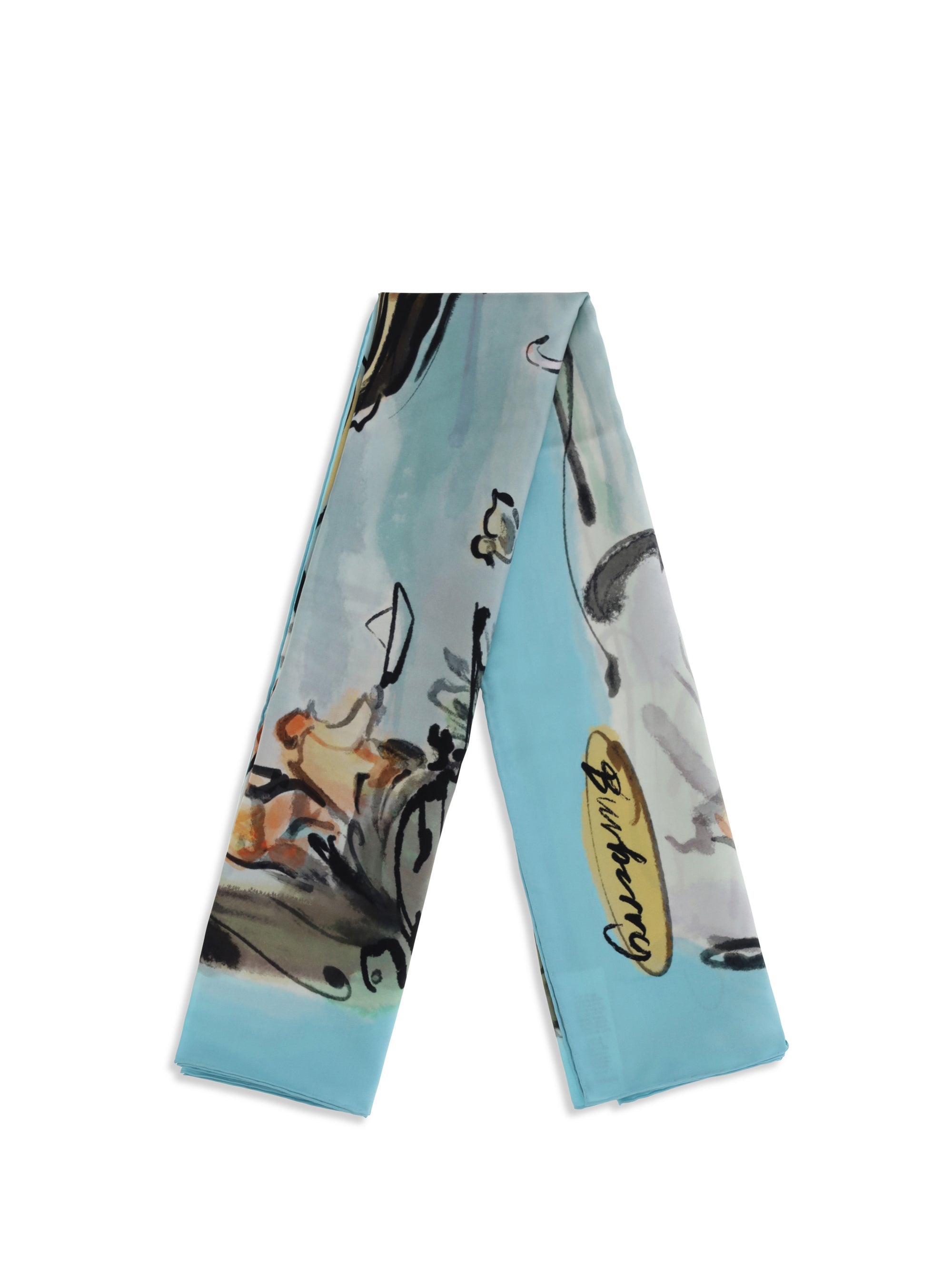Burberry Women Swan Lake Silk Scarf
