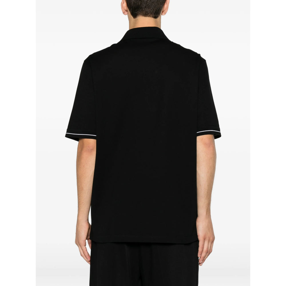 Ferragamo Black Polo Shirts Men