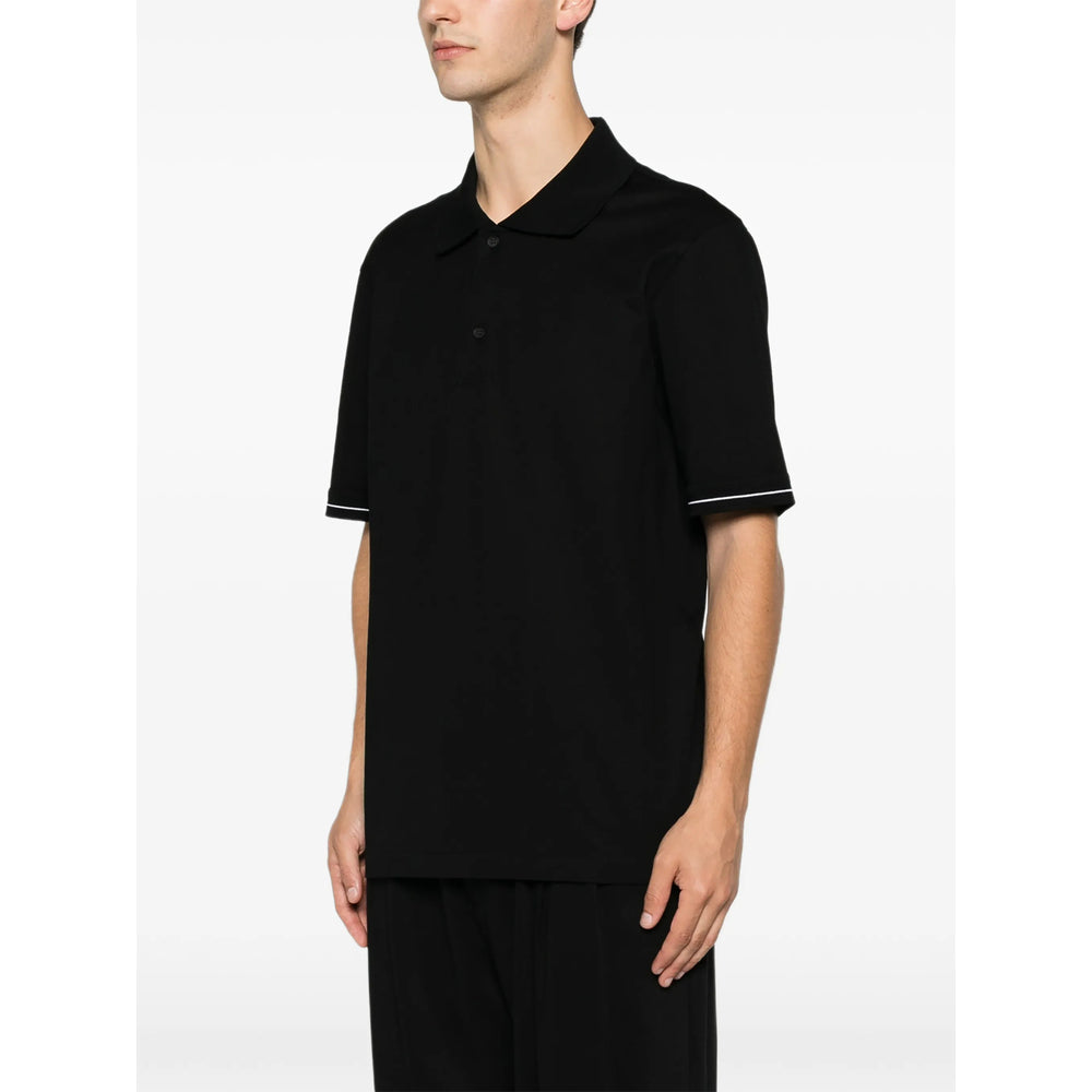 Ferragamo Black Polo Shirts Men