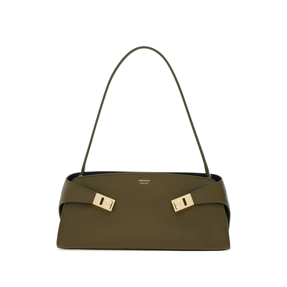 Ferragamo Green Shoulder Bags Women