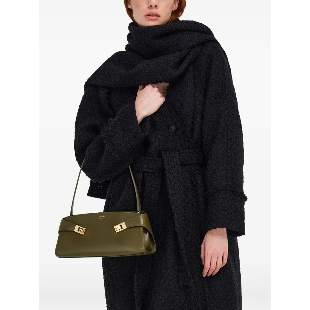 Ferragamo Green Shoulder Bags Women