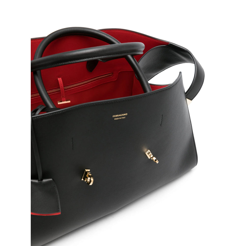 Ferragamo Black Tote Bags Women