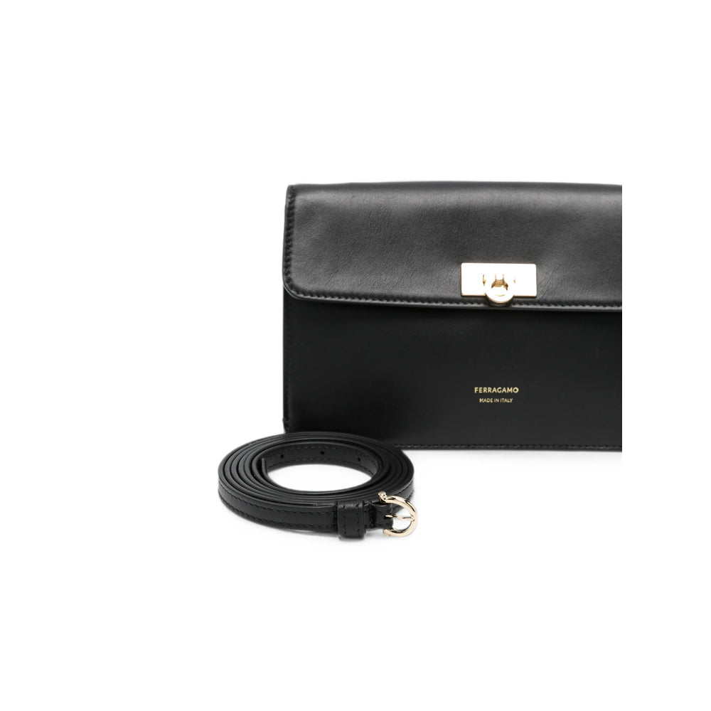 Ferragamo Black Clutch Bags Women