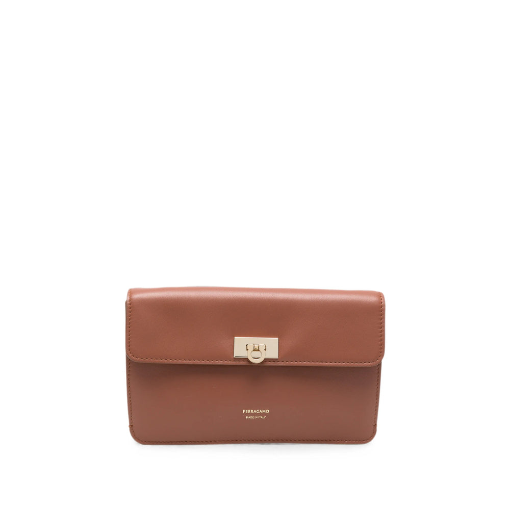 Ferragamo Brown Clutch Bags Women