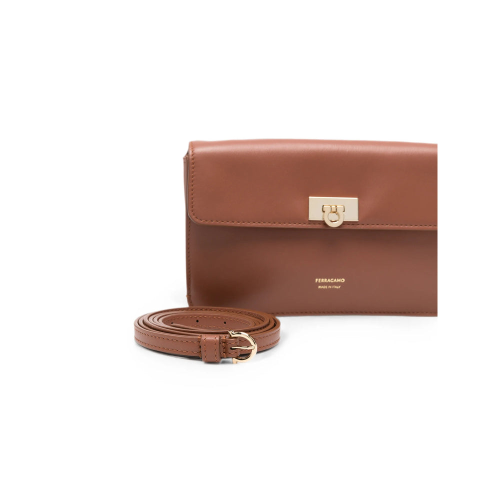 Ferragamo Brown Clutch Bags Women
