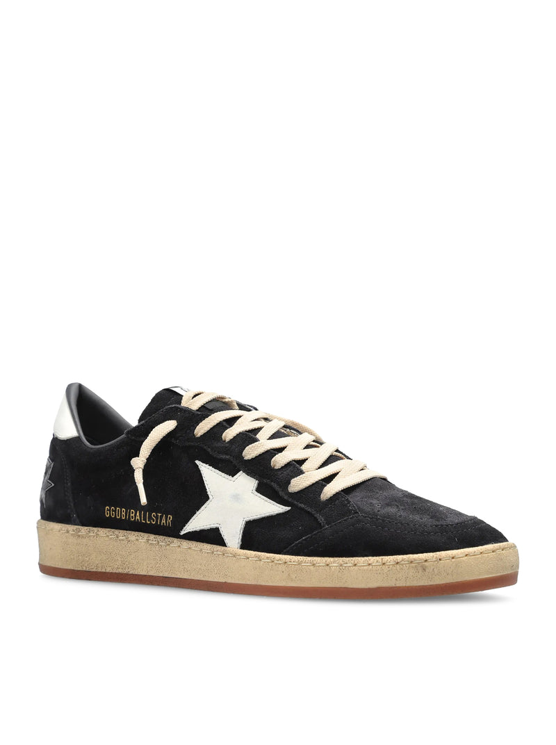 Golden Goose Deluxe Brand Men Ball-Star In Dark Blue Suede With White Leather Star