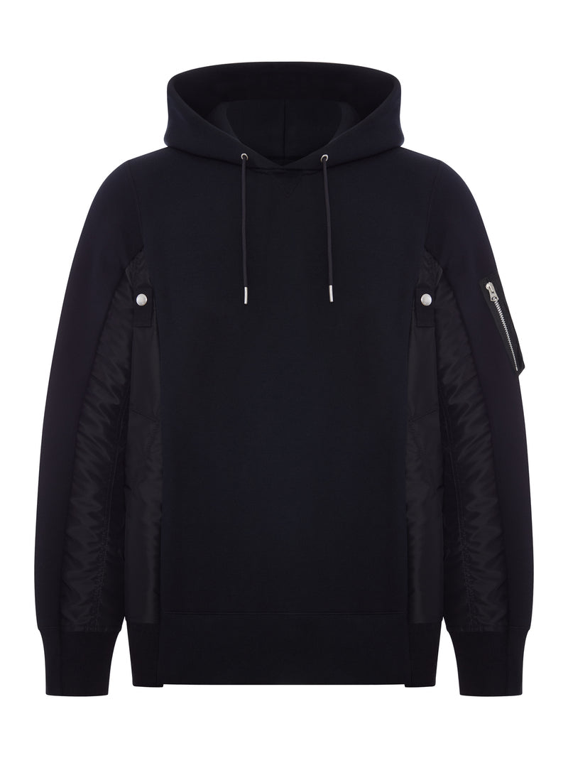 Sacai Men Cotton And Nylon Hoodie