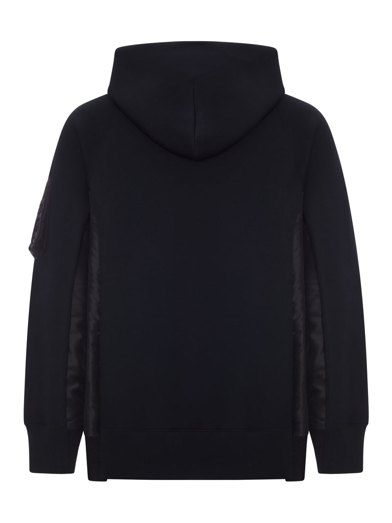 Sacai Men Cotton And Nylon Hoodie