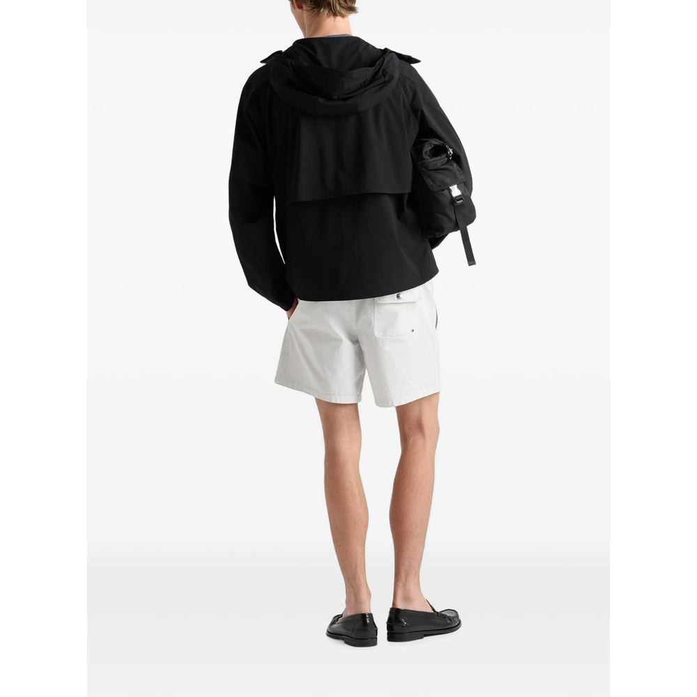 Prada Black Jackets - Hooded Jackets Men