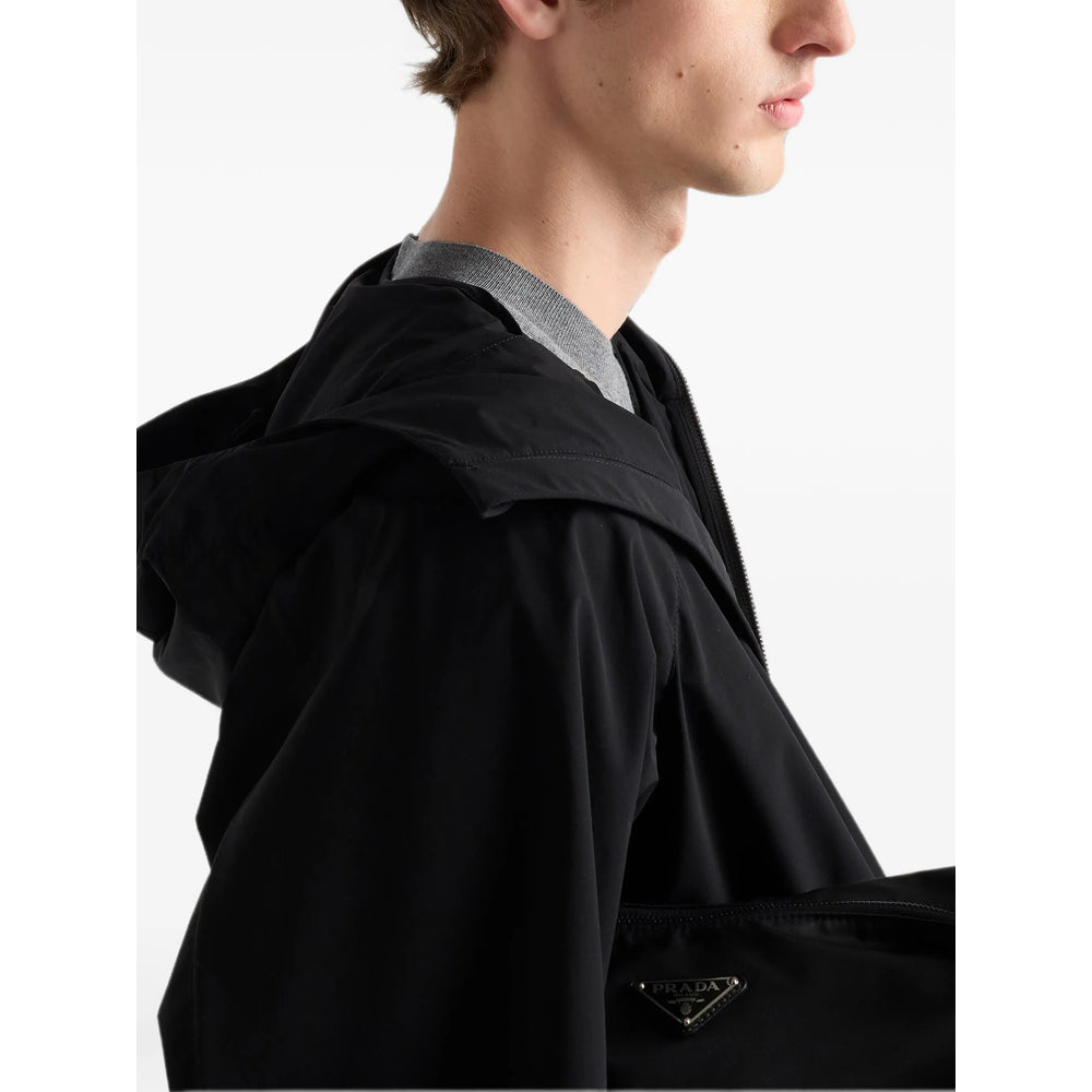 Prada Black Jackets - Hooded Jackets Men