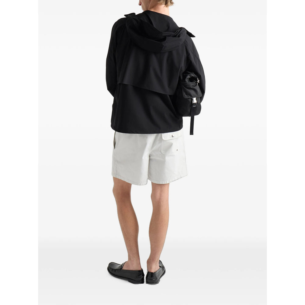 Prada Black Jackets - Hooded Jackets Men