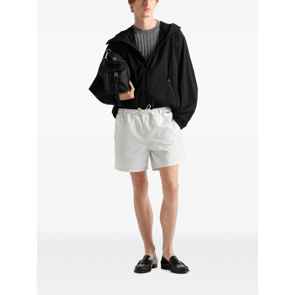 Prada Black Jackets - Hooded Jackets Men