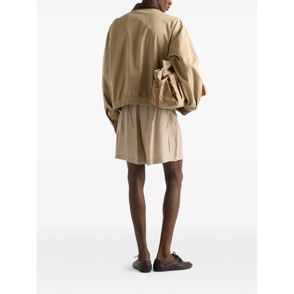 Prada Neutrals Jackets - Bomber Jackets Men