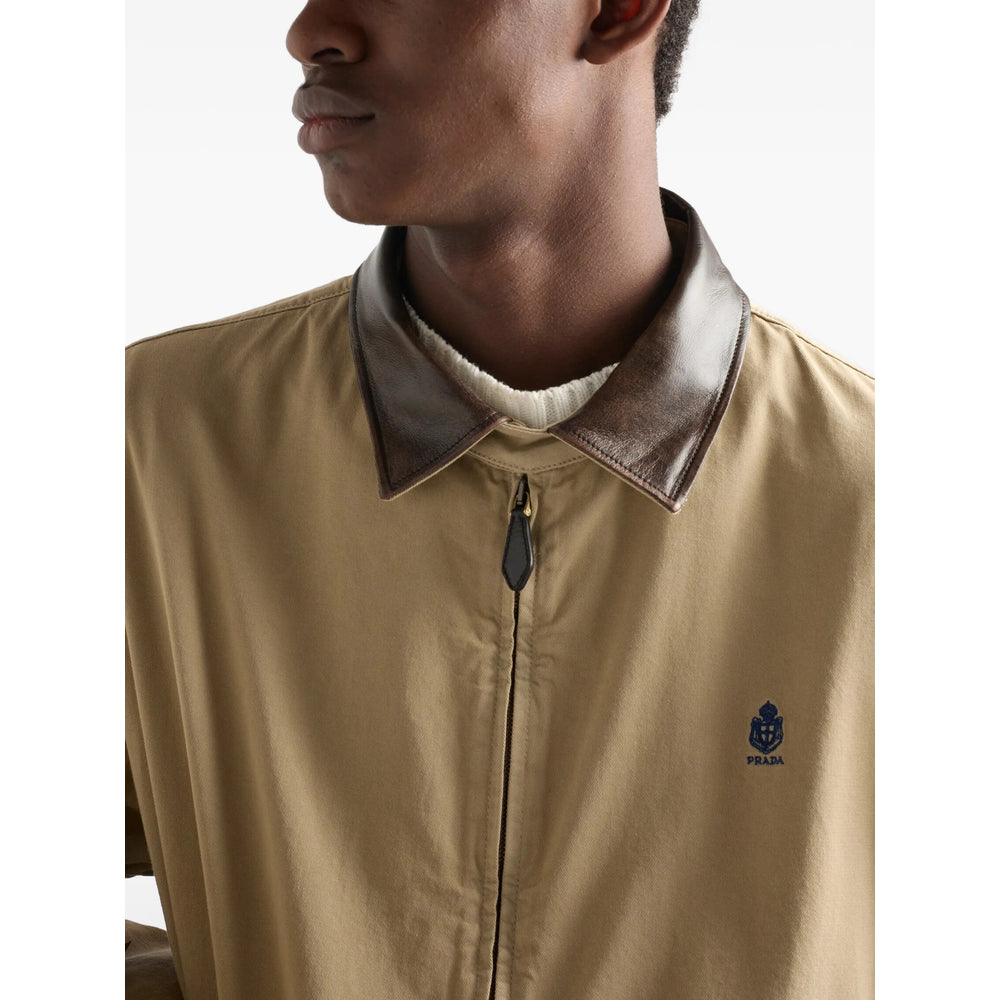 Prada Neutrals Jackets - Bomber Jackets Men