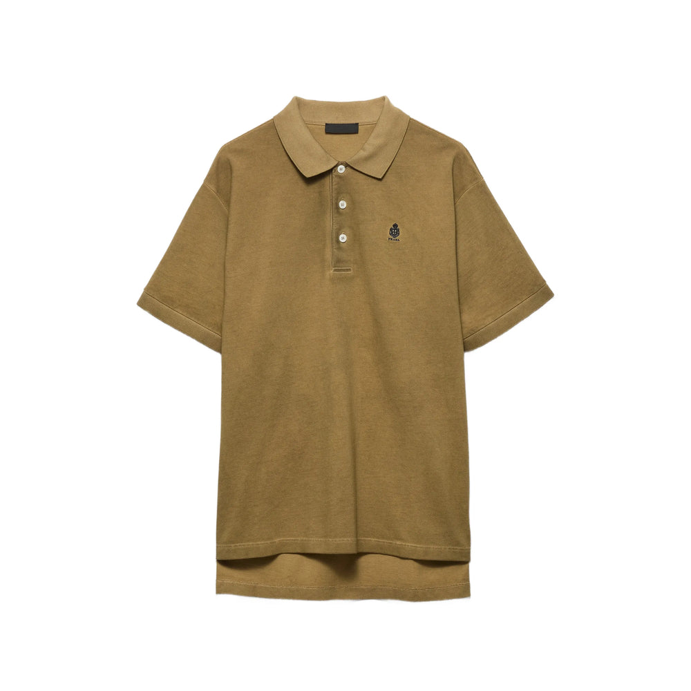 Prada Brown Polo Shirts Men