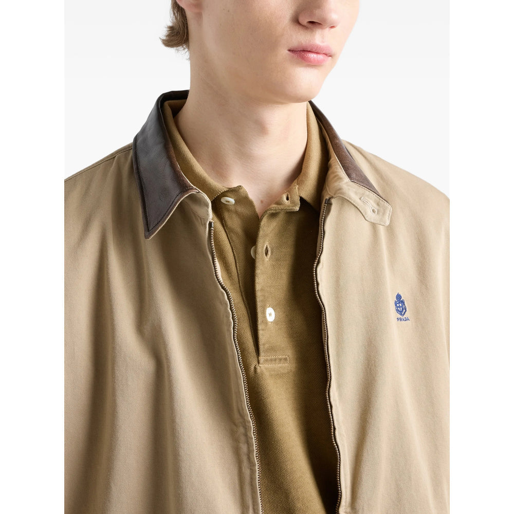Prada Brown Polo Shirts Men