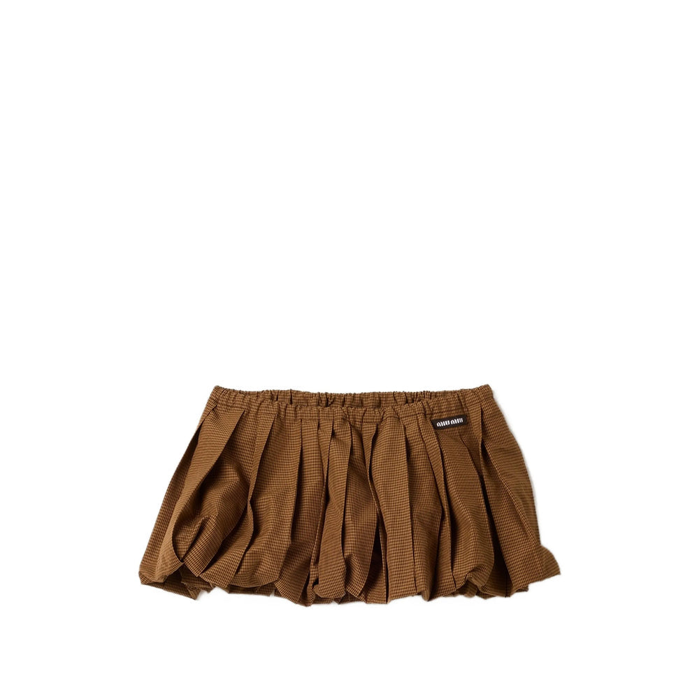 Miu Miu Brown Skirts - Pleated Skirts Women
