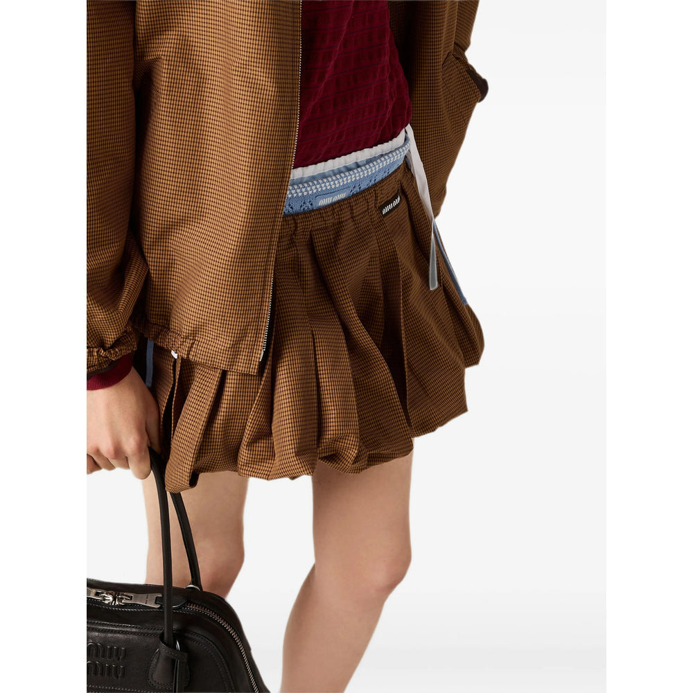 Miu Miu Brown Skirts - Pleated Skirts Women