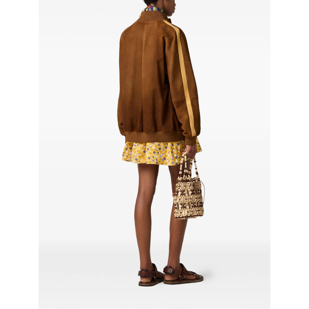 Miu Miu Brown Jackets - Leather Jackets Women