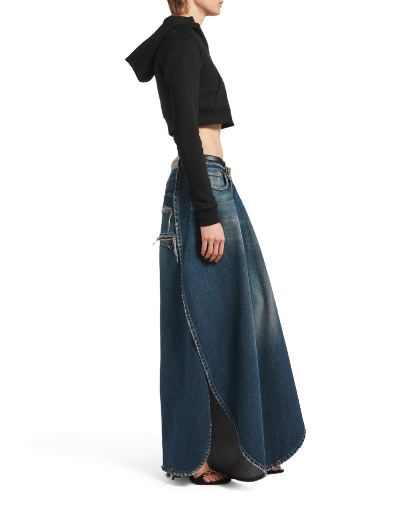 Balenciaga Women Cocoon Techwear Sweatshirt In Black Dry Fleece