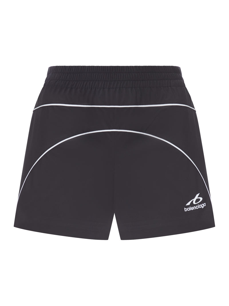 Balenciaga Women Techwear Shorts In Soft Technical Fabric