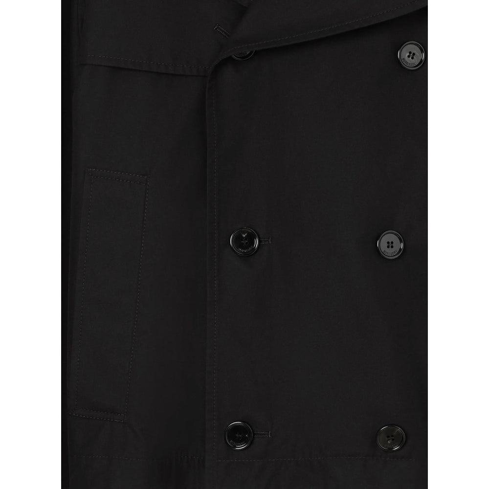 Burberry Black Coats - Trench Coats Men