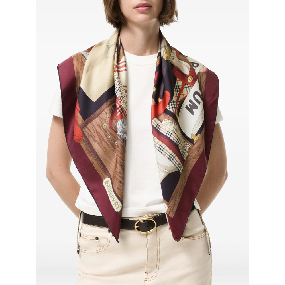 Burberry Red Scarves Men