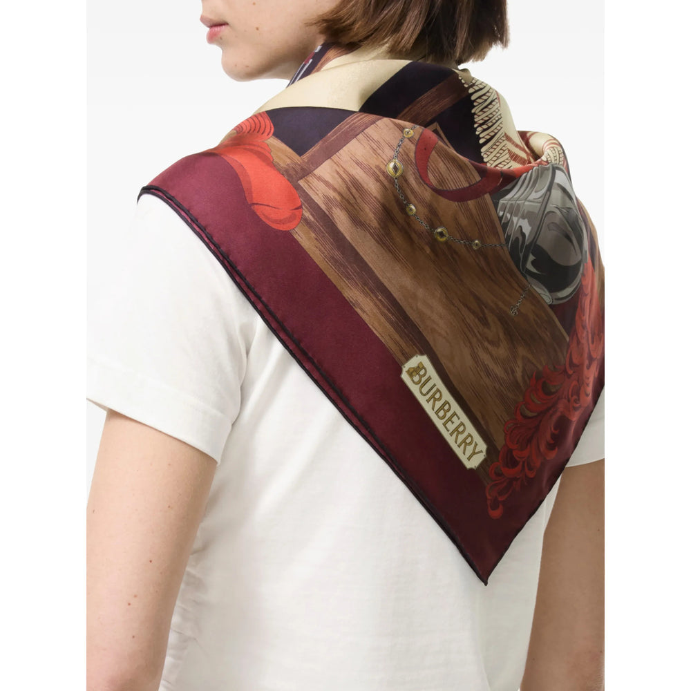 Burberry Red Scarves Men