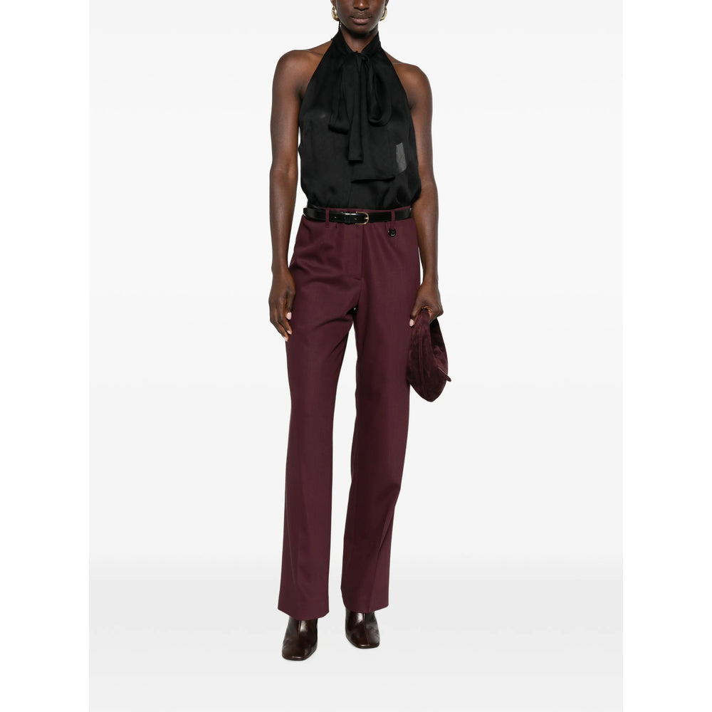 Burberry Red Trousers - Tailored Trousers Women