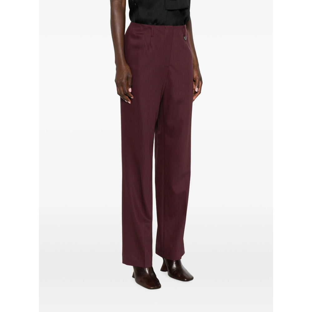 Burberry Red Trousers - Tailored Trousers Women