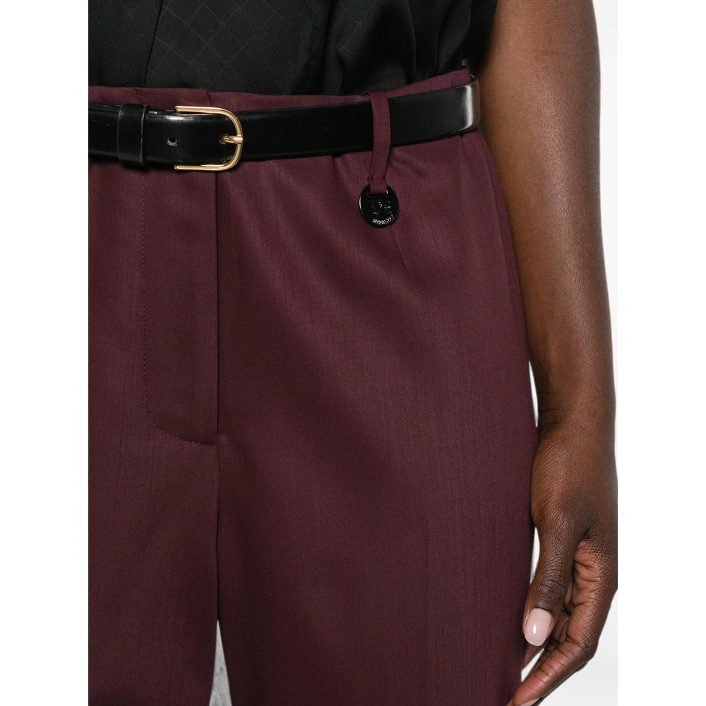 Burberry Red Trousers - Tailored Trousers Women