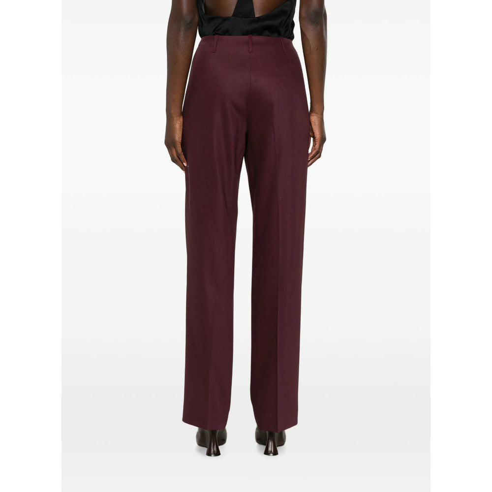 Burberry Red Trousers - Tailored Trousers Women