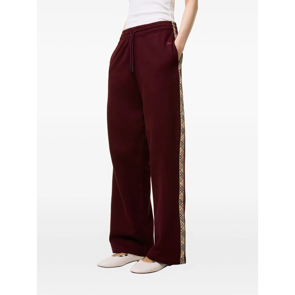 Burberry Red Trousers - Track Pants Women