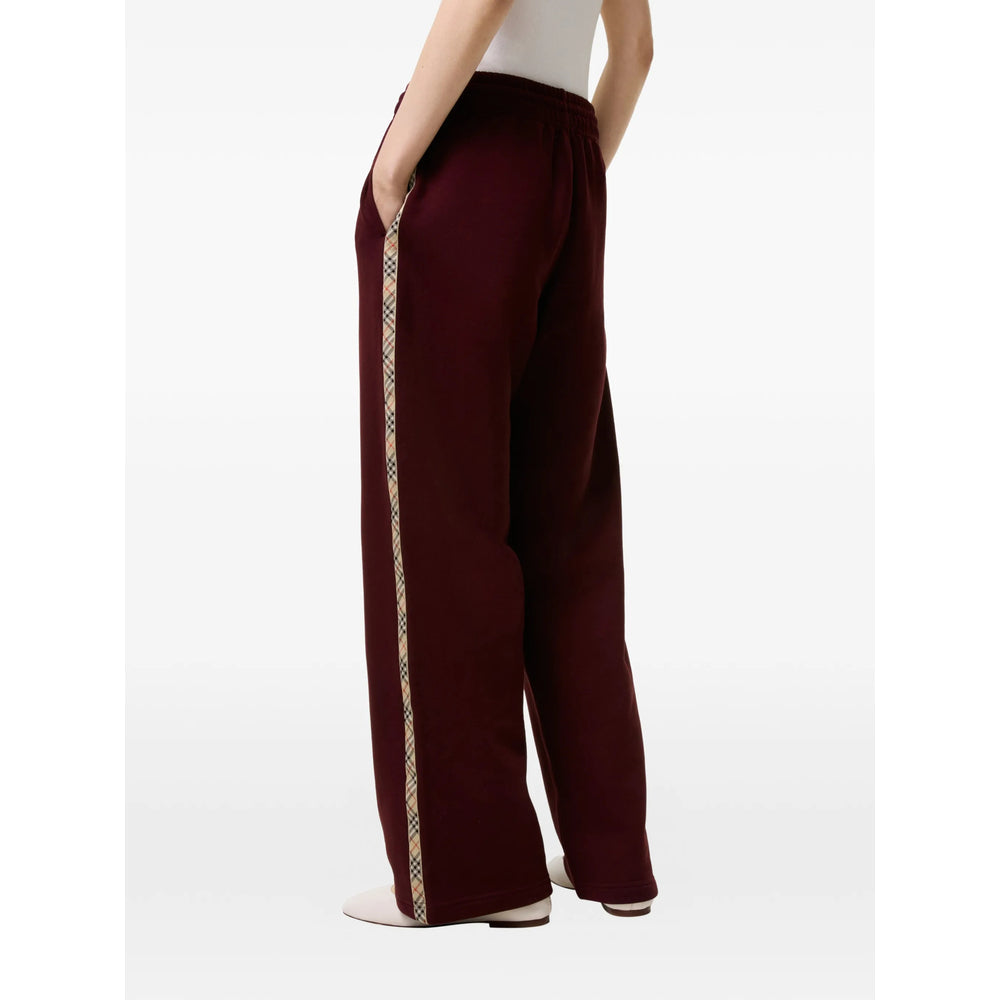 Burberry Red Trousers - Track Pants Women