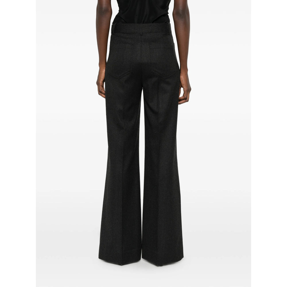 Victoria Beckham Grey Trousers - Straight Trousers Women