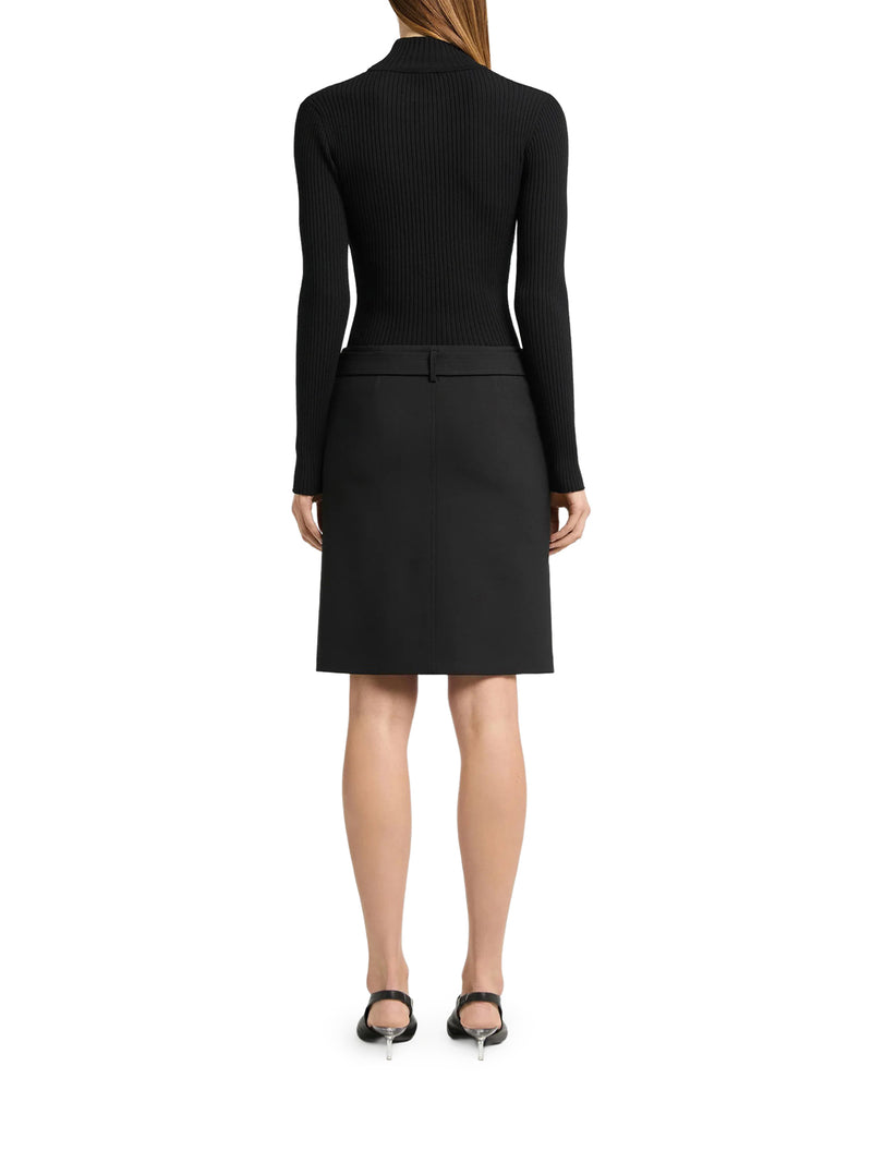 Courreges Women Ribbed Sweater With Cut-Out Detail
