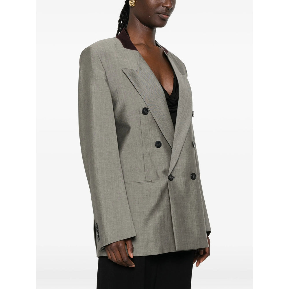 Victoria Beckham Grey Jackets - Blazers Women