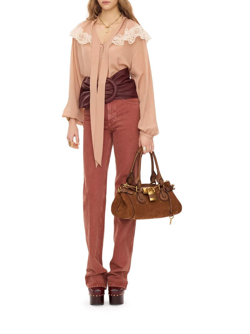 Chloe` Women Paddington Suede Bag