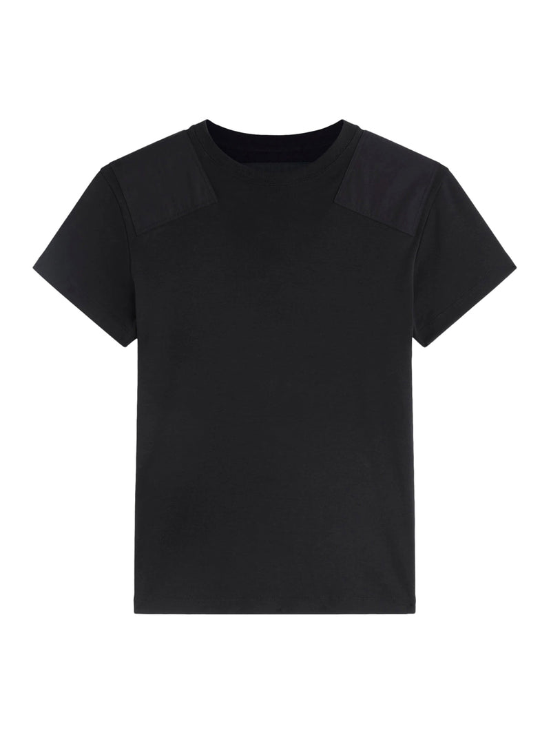 Phoebe Philo Women Black Cotton Patched T-Shirt