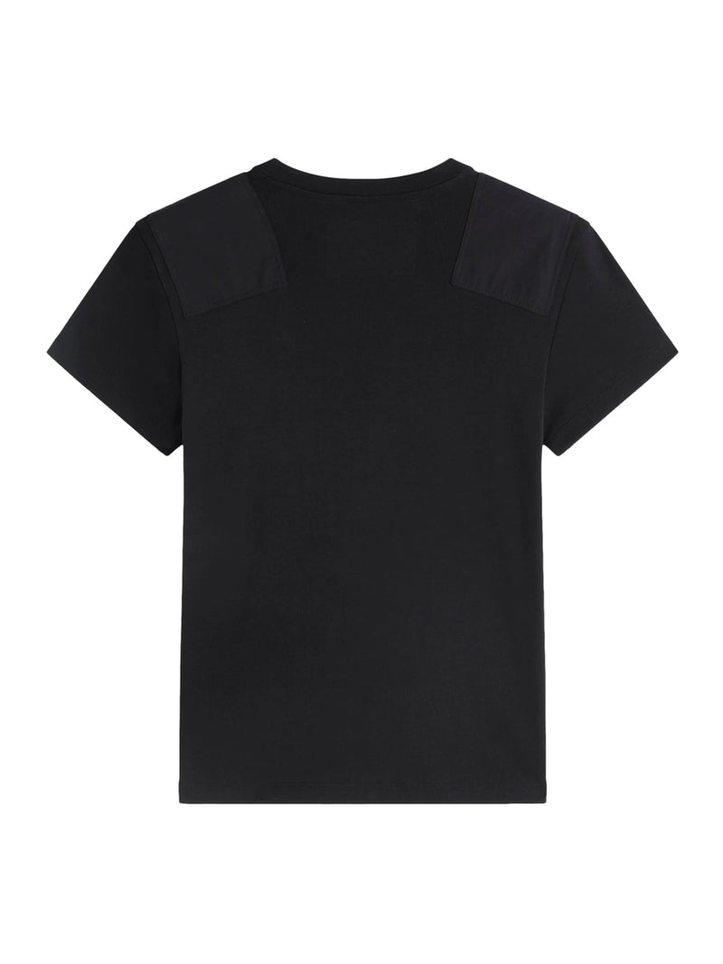 Phoebe Philo Women Black Cotton Patched T-Shirt