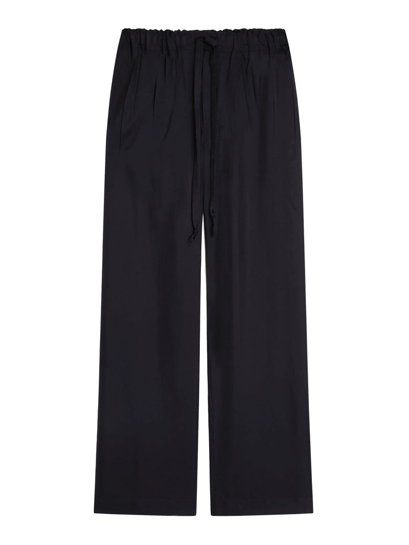 Phoebe Philo Women Silk Drawstring Trousers