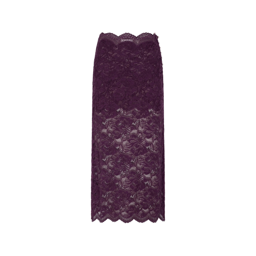 Rabanne Purple Skirts - Straight Skirts Women