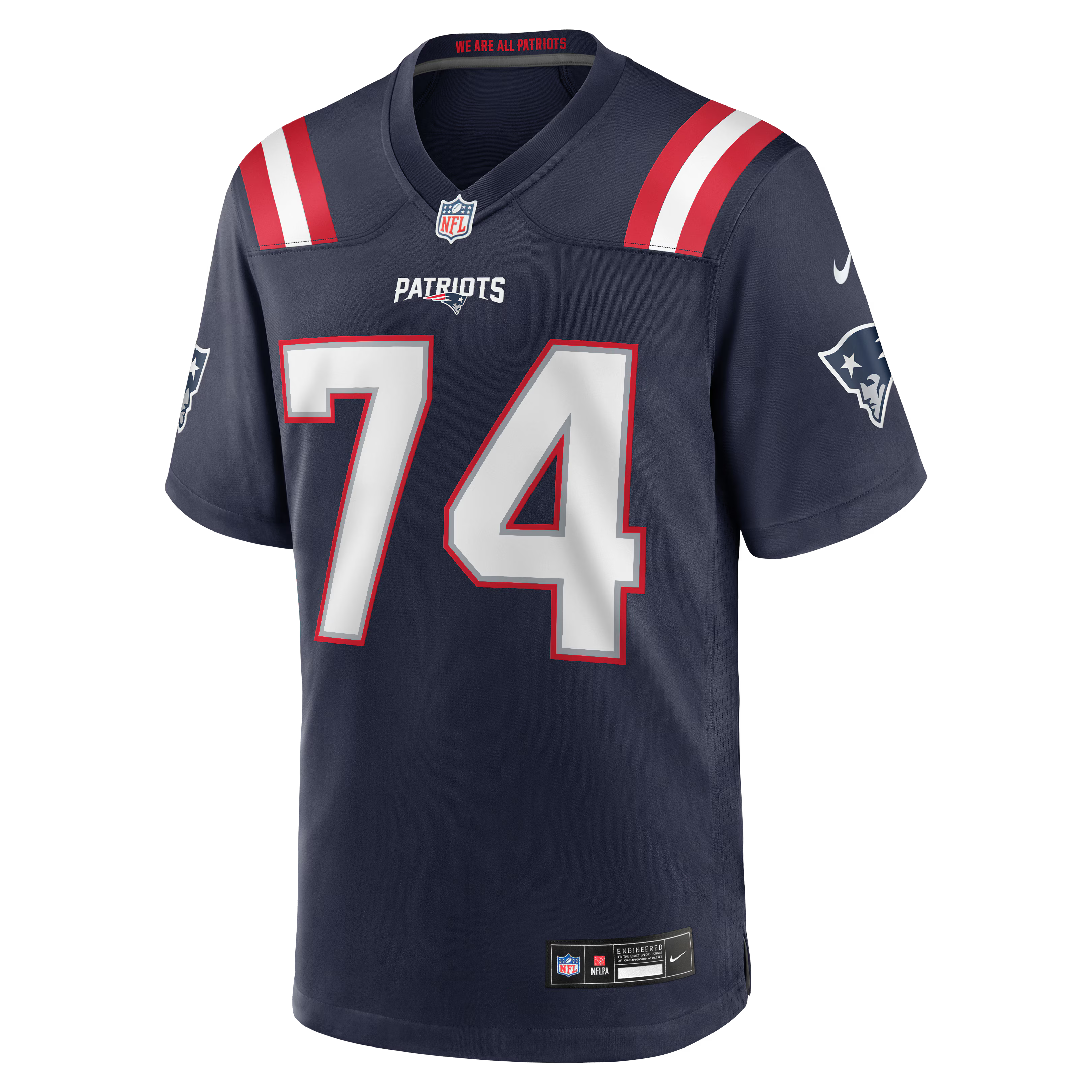 New England Patriots Royce Newman Navy Team Game Jersey
