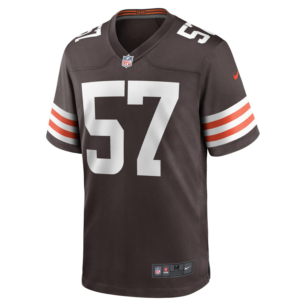 Cleveland Browns Isaiah McGuire Brown Team Game Jersey