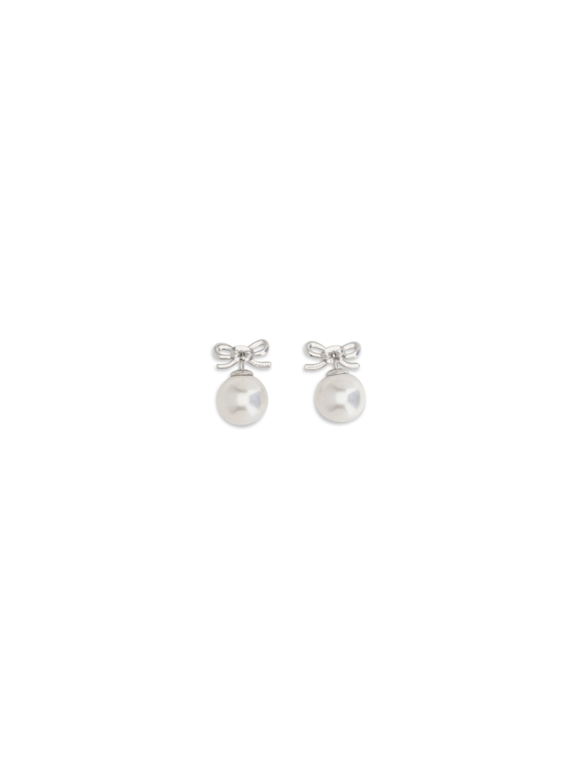 Self-Portrait Women Crystal Bow Earrings With Pearl