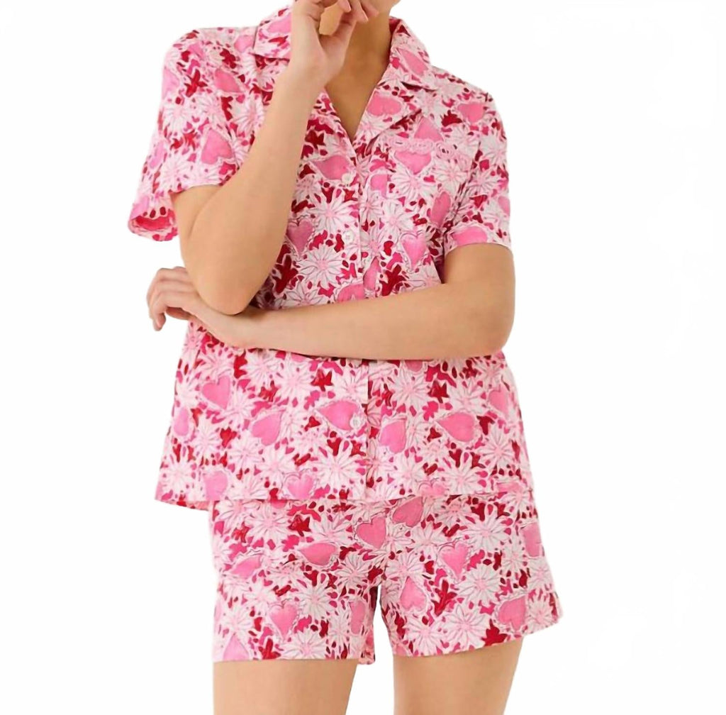 Elly Pj Boxer In Coconut Dear Heart