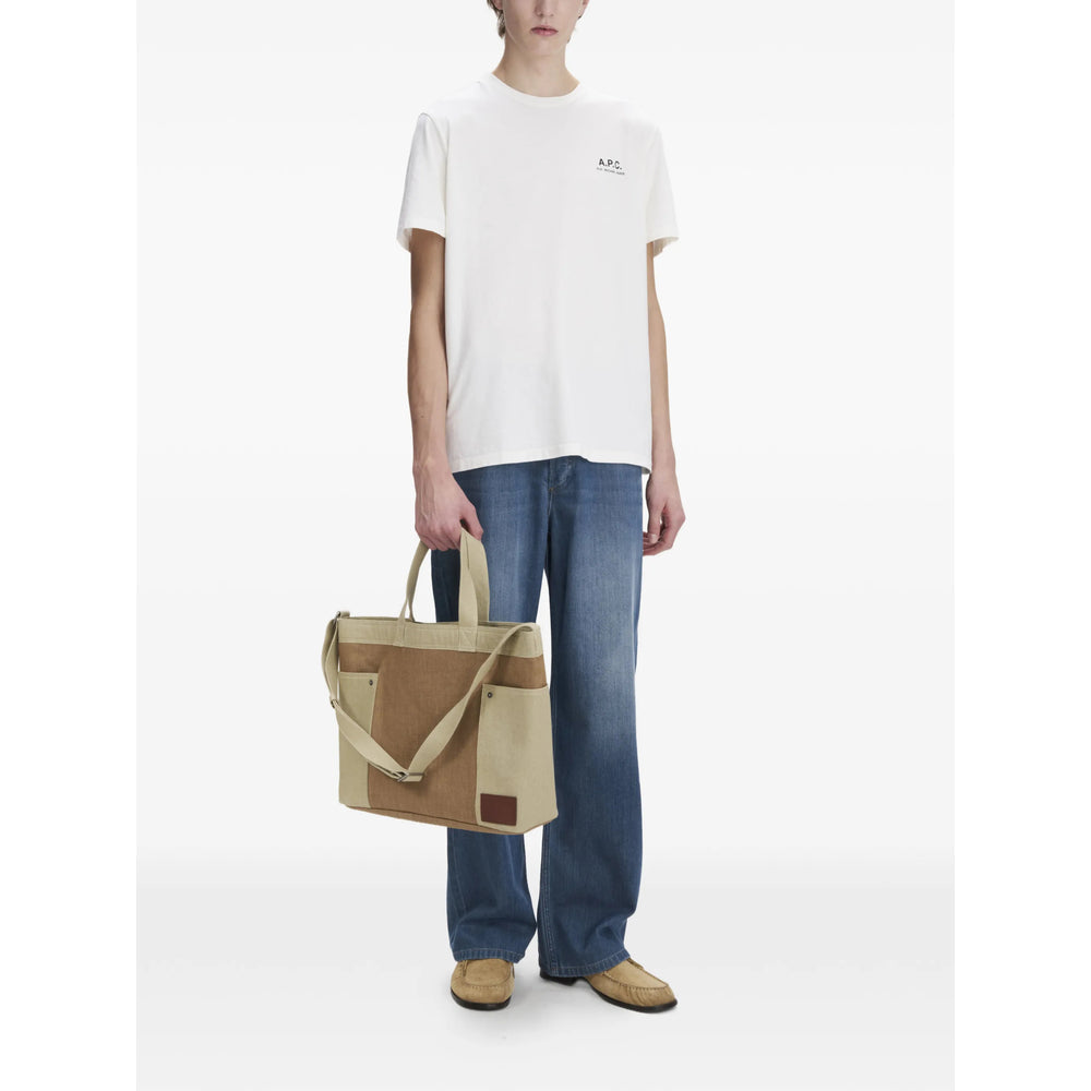A.P.C. Neutrals T-Shirts & Vests - T-Shirts Men